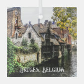 Kanalen Brugge Glas Ornament (Voorkant)