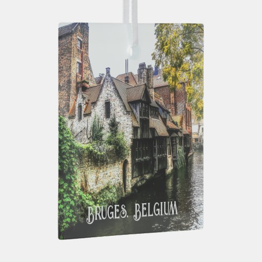 Kanalen Brugge Glas Ornament (Voorkant Rechts)