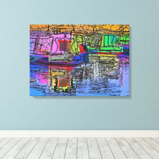 KANALEN CANVAS AFDRUK (Insitu (Houten vloer))