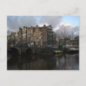 Kanalen in Amsterdam Briefkaart (Voorkant)