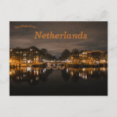 Kanalen in Amsterdam Nederland Briefkaart (Voorkant)