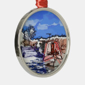 KANALEN METALEN ORNAMENT (Rechts)