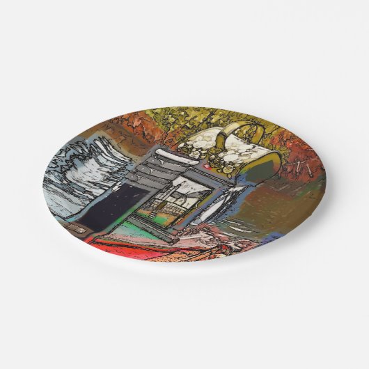 KANALEN PAPIEREN BORDJE (Gekanteld)