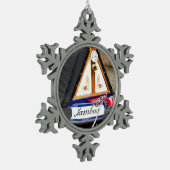 KANALEN TIN SNEEUWVLOK ORNAMENT (Links)