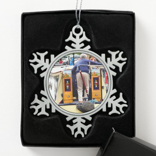 KANALEN TIN SNEEUWVLOK ORNAMENT (Kistje)
