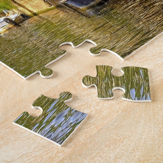 Kanalen van Amsterdam. Jigzaag Puzzle Legpuzzel (Zijkant)