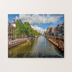 Kanalen van Amsterdam. Legpuzzel