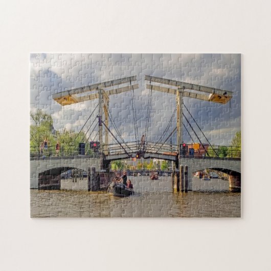 Kanalen van Amsterdam. Legpuzzel (Horizontaal)