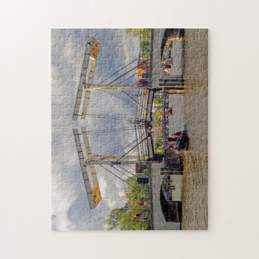 Kanalen van Amsterdam. Legpuzzel (Verticaal)
