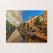 Kanalen van Amsterdam. Legpuzzel (Horizontaal)