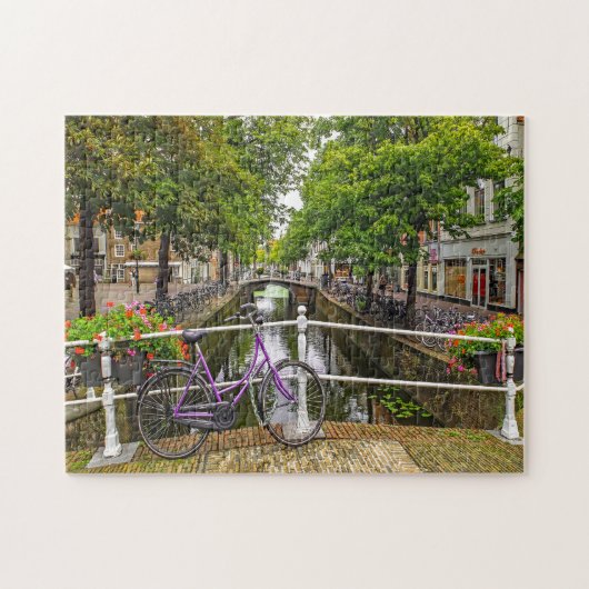 Kanalen van Amsterdam. Legpuzzel (Horizontaal)