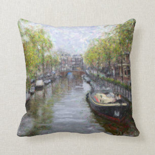 Kanalen van Amsterdam Pillow Kussen
