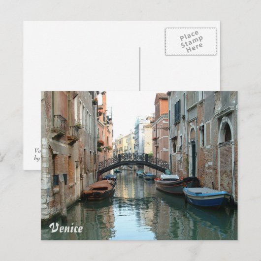 Kanalen van Venetië Briefkaart (Voorkant / Achterkant)