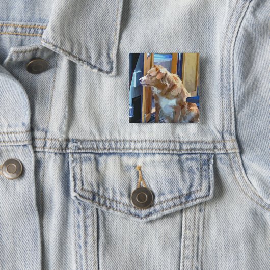 KANALEN VIERKANTE BUTTON 5,1 CM (In situ)