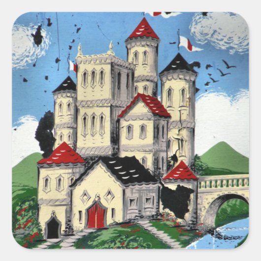 KANALEN VIERKANTE STICKER (Voorkant)