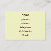 KANALEN VISITEKAARTJE (Achterkant)