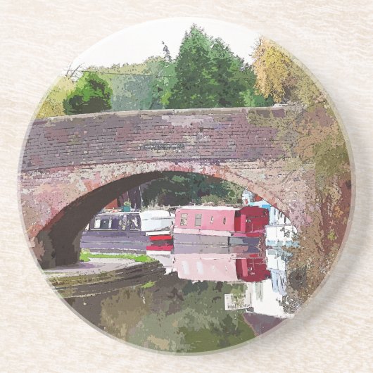 KANALEN ZANDSTEEN ONDERZETTER (Voorkant)