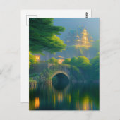 Kanaliserend bos briefkaart (Voorkant / Achterkant)