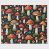 Kanaliserend paddenstoelbos cadeaupapier (Vlak)