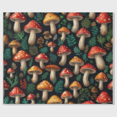 Kanaliserend paddenstoelbos cadeaupapier (Vlak)