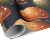 Kanaliserend paddenstoelbos cadeaupapier (Rol Hoek)