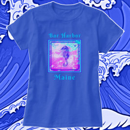 Kanaliserende Bar Harbor Maine Vacation Seahorse T-shirt