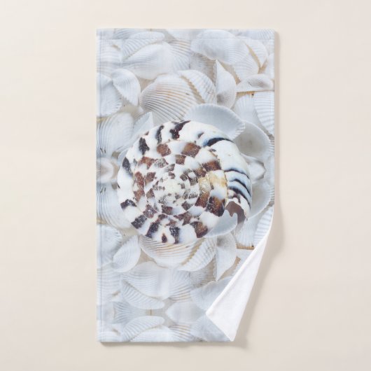 Kanaliserende zeeschelpen bad handdoek (Handdoek)