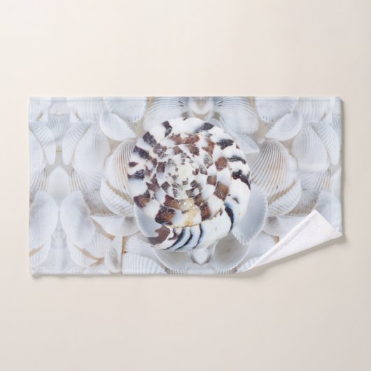 Kanaliserende zeeschelpen bad handdoek (Handdoek)