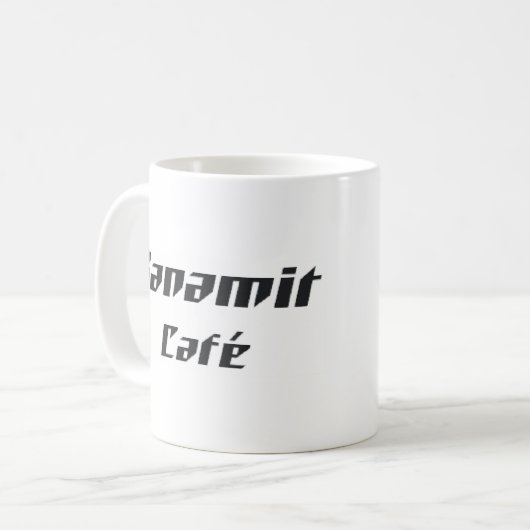 kanamitcafé koffiemok (Voorkant links)