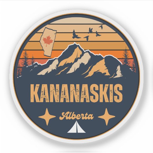 Kananaskis, Alberta Sticker (Voorkant)