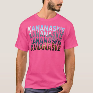 Kananaskis herhaalde type actief t-shirt