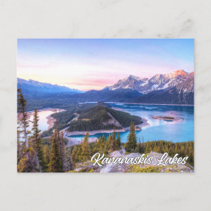 Kananaskis Lakes, Alberta, Canada Briefkaart