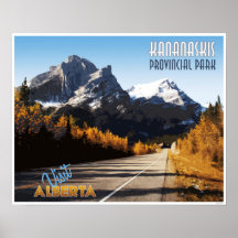 Kananaskis Provinciepark Vintage Travel Poster