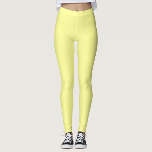 Kanarie (effen kleur)  leggings (Voorkant)