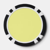 Kanarie (effen kleur)  poker chips (Achterkant)