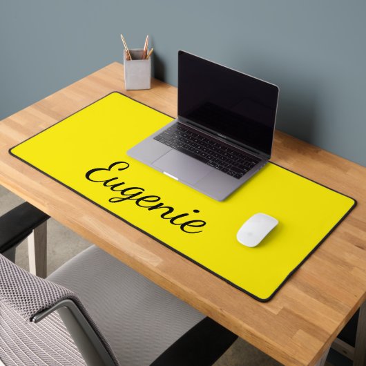 Kanariegeel Elegante naam | Trendy minimalist Bureaumat (Kantoor 2)