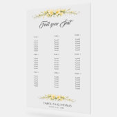 Kanariegeel Freesia Bruiloft  Zitplaatskaart Acryl Bord (Hoek)