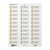 Kanariegeel Romantische Freesia Bloemige Bruiloft Etiket (Full Sheet)