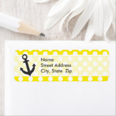 Kanariegele stippen; Anker Etiket (Insitu)