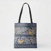 Kanaries op Blue Chinoiserie Design Tote Bag (Voorkant)