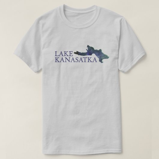 Kanasatka, regio NH-meren, New Hampshire T-shirt (Design voorkant)