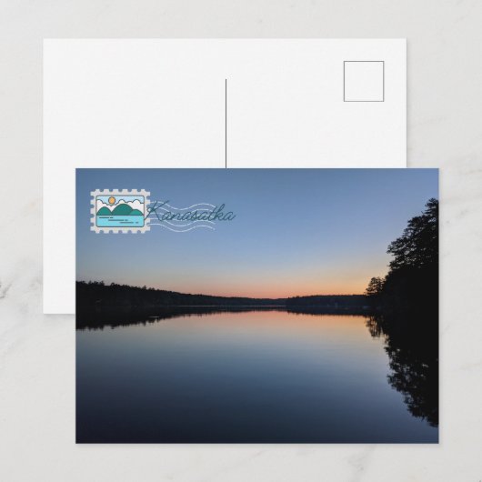 Kanasatka Sunset Stamp briefkaart (Voorkant / Achterkant)