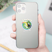Kanawa-eiland Indonesië verkennen Sticker (Telefoon)