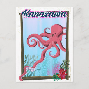 Kanazawa Japanse reisposter Briefkaart