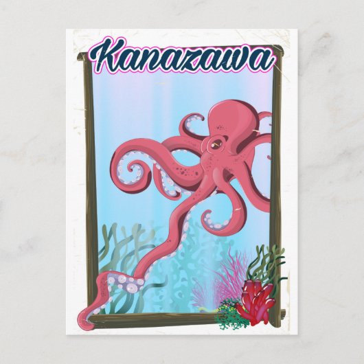Kanazawa Japanse  reisposter Briefkaart (Voorkant)