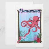 Kanazawa Japanse  reisposter Briefpapier (Voorkant / Achterkant)