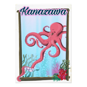 Kanazawa Japanse  reisposter Foto Afdruk