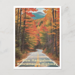 Kancamagus Highway in de herfst seizoen Grafische  Briefkaart