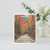 Kancamagus Highway in de herfst seizoen Grafische Briefkaart (Staand voorkant)