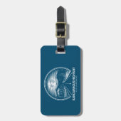 Kancamagus Highway naar New Hampshire Forest Bagagelabel (Voorkant verticaal)